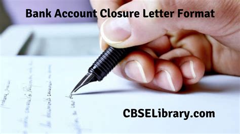 Bank Account Closure Letter Format How To Write And Free Samples