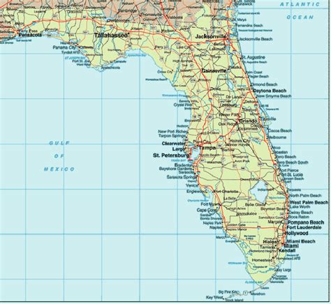 15 Map Of Florida East Coast Image Ideas Wallpaper