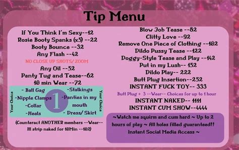 Onlyfans Menu Templates Ideas Tips And Examples 2023 Artofit