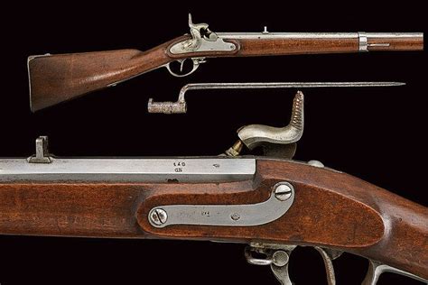 Sold Price A 1854 Model Infantry Lorenz Percussion Rifle With Bayonet