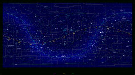 Map Of The Constellations In The Sky Printable Constellation Map
