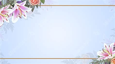 Elegant Nature Pink Floral Beautiful Flower Powerpoint Background For