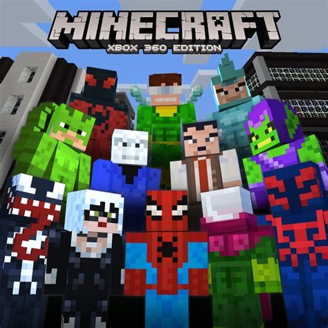 Minecraft Dernières News Minecraft Xbox 360 Un Pack De Skins Spiderman