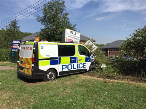 Police Van Battered After Smashing Into Hedge Coventrylive