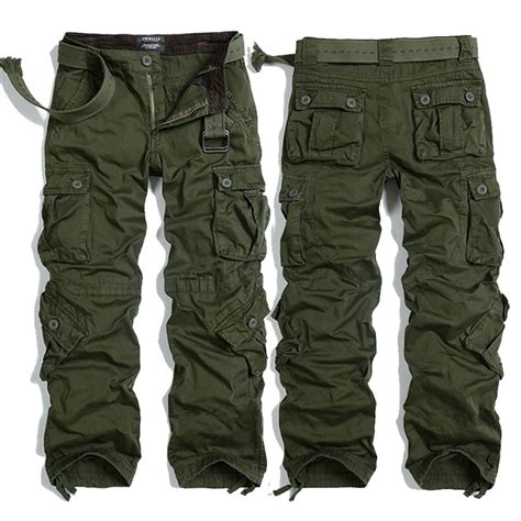 Mens Army Green Cargo Hiking Pants Cw100016