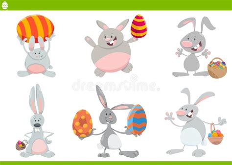 easter bunnies in egg cartoon stock vector illustration of drawing easter 48107072