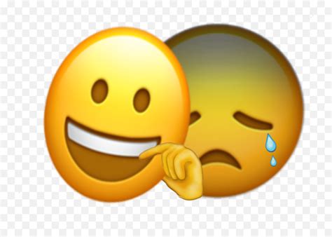 Emoji Happy Mask Sad Face Meme Joy Laughing Sticker By Emoji For Ios