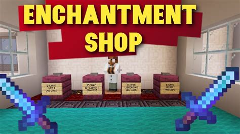 How To Make A Minecraft Enchantments Shop With Command Blocks Bedrock
