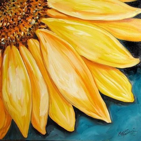 Easy Sunflower Painting Tutorial