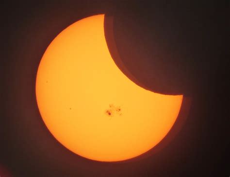 Geotripper Partial Solar Eclipse From California And What A Sunspot