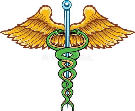 Caduceus Medisch Symbool Stock Illustratie Illustration Of