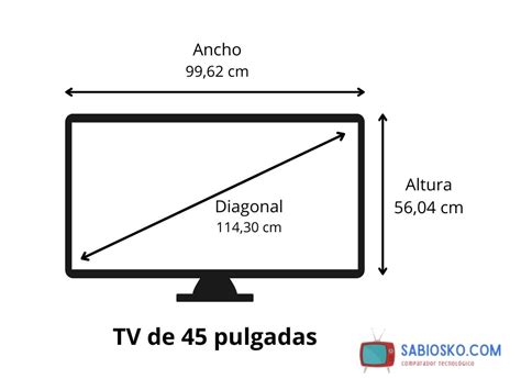 Medidas Tv De 45 Pulgadas ¿cuántos Cm Son