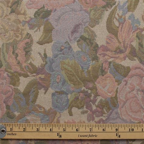 English Traditional Vintage Floral Garden Tapestry Furnishing