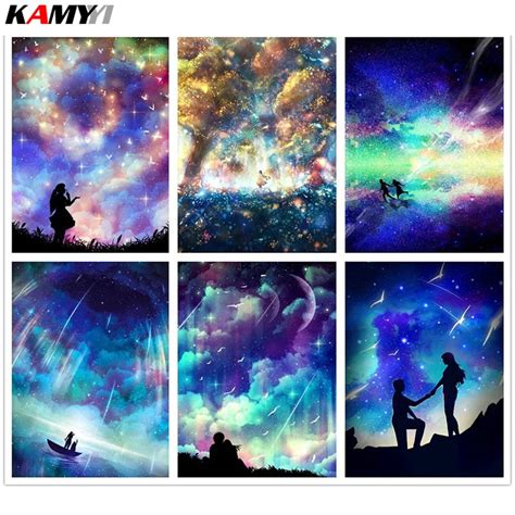 Diamond Embroidery Starry Sky Diy Full Drill Square Diamond Painting