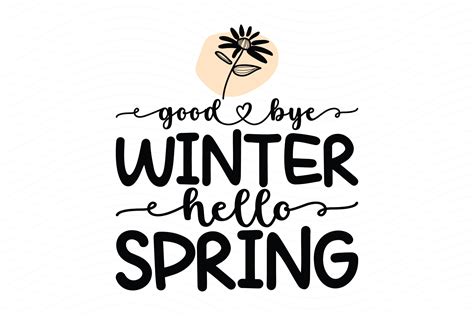 Good Bye Winter Hello Spring By Black Gallery Thehungryjpeg