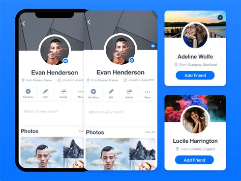 Facebook Profile Concept By David Tj Powell On Dribbble