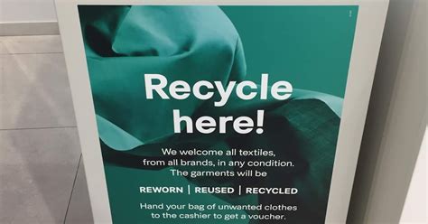 Everything else is turned into textile fibers, or other use. H&M Recycle Your Clothes - Sustainability Program