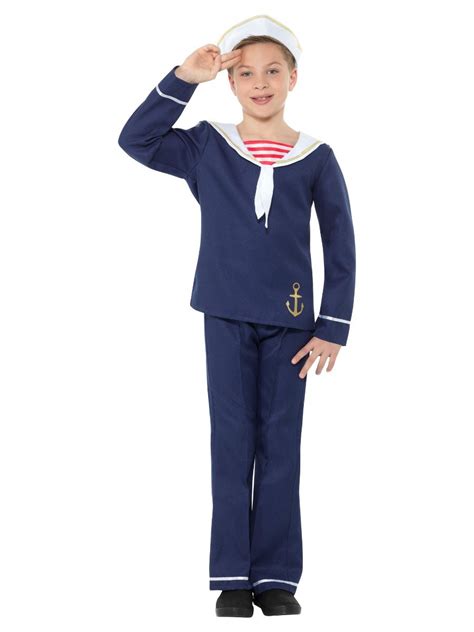 Navy Sailor Boy Marine Uniform Military Sea Force Book Week Child Boys