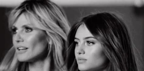 Heidi Klums Lingerie Ad Alongside Daughter 18 Sparks Debate On