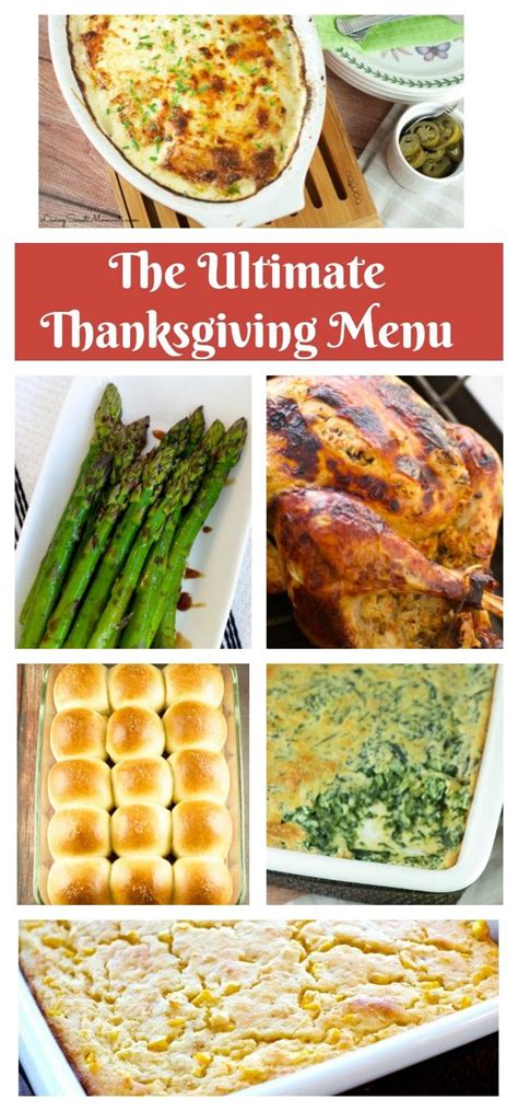 The Ultimate Thanksgiving Menu Menu Planning For Your Thanksgiving