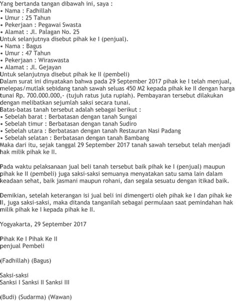 Karena banyak kasus dikemudian hari seseorang yang mengaku kerabatnya mengaku mendapat . Warisan Contoh Surat Jual Beli Tanah Kebun : Https ...