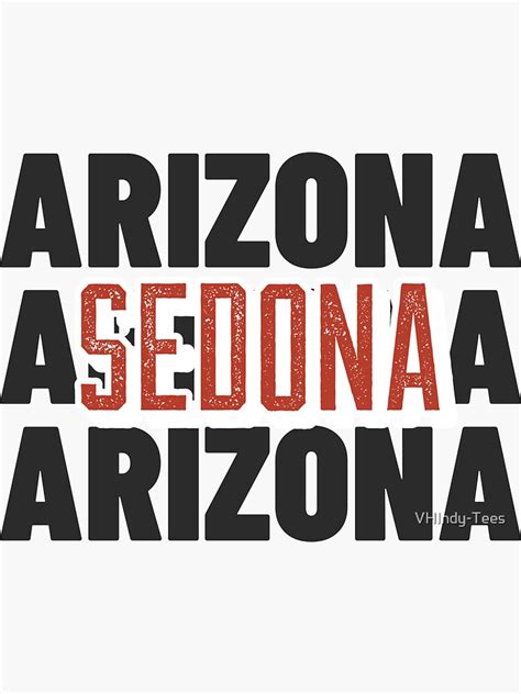 Sedona Arizona Overlay Collection Sticker By Vhindy Tees Redbubble