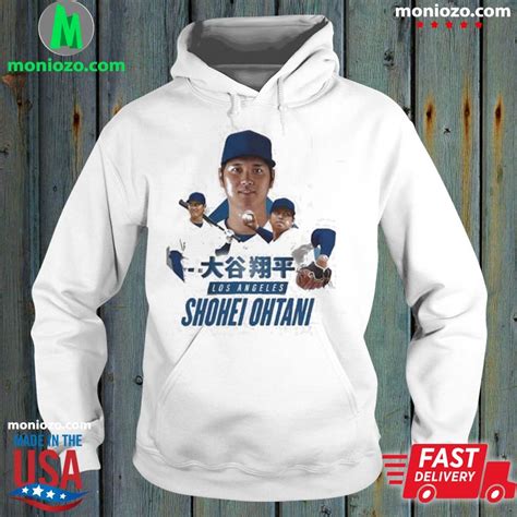 Official New Rare Shohei Ohtani La Dodgers Shirt Hoodie Sweater Long