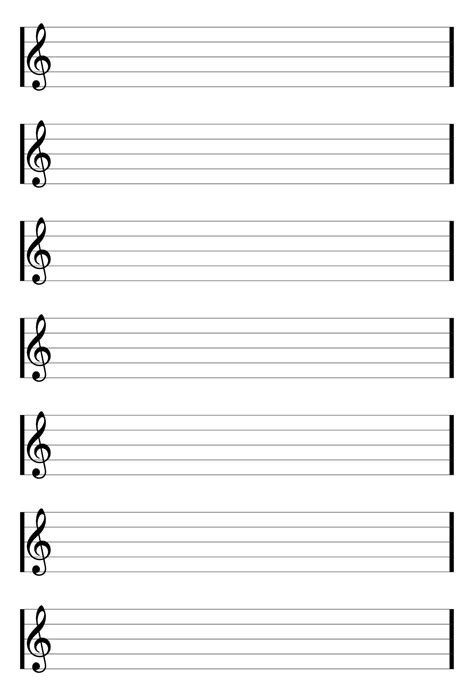 Free Printable Staff Paper Blank Sheet Music Net Printable Free