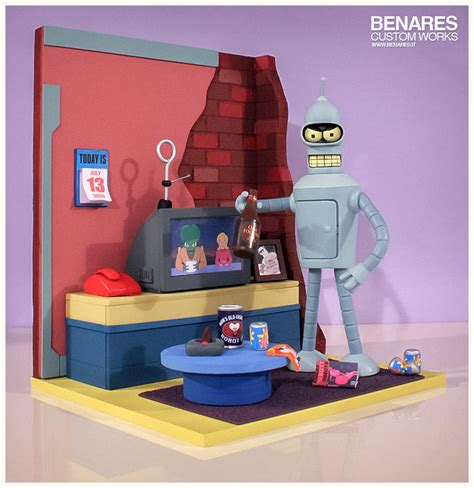 Futurama Bender Diorama By Benares78 On Deviantart