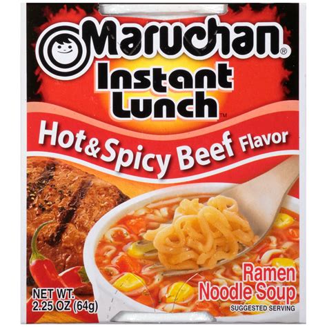 Maruchan Instant Lunch Hot And Spicy Beef Flavor Instant Lunch 225 Oz