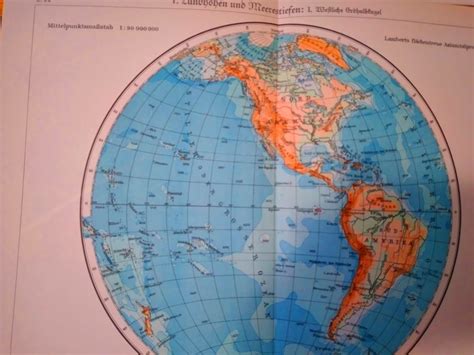 Stare Geografske Karte Kom Zapadna I Ju Na Polutka Kopno I More