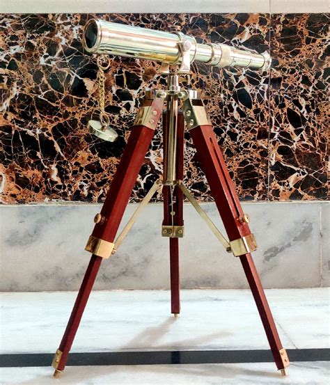 nautical brass marine telescope vintage style working brass etsy