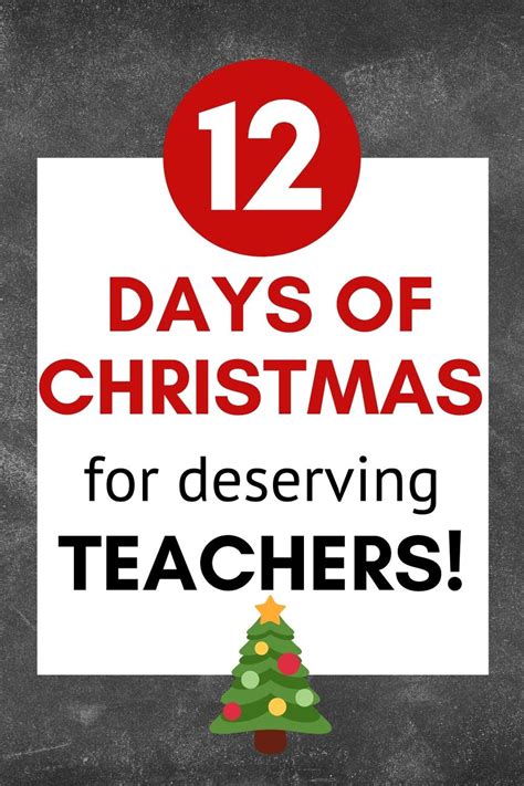 12 Days Of Christmas Ts For Teachers So Festive