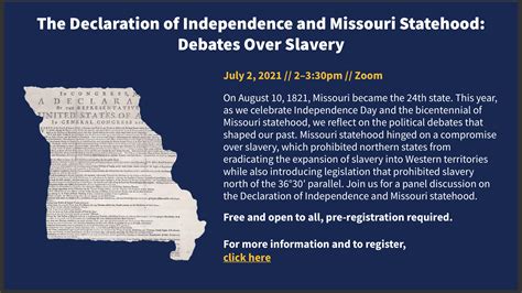 The Declaration Of Independence And Missouri Statehood Debates Over