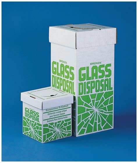 Bel Art SP Scienceware Broken Glass Disposal Boxes Capacity 2 3 Gal