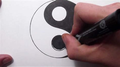 How To Draw A Yin Yang Symbol Youtube