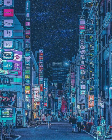 Nightlife In Tokyos Streets By Yoshito Hasaka Ankarada Başta Web