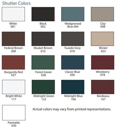 ️federal Paint Color Chart Free Download