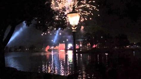 Time Lapse fireworks around Epcot's World Showcase at Walt Disney World