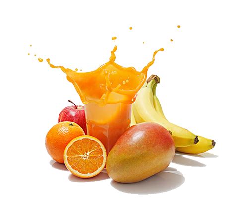 一堆水果与橙汁设计模板素材
