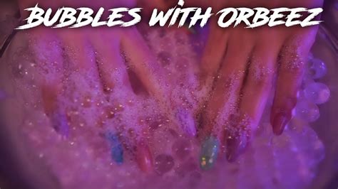 asmr bubble hot tub with orbeez 💎 no talking glass sounds youtube