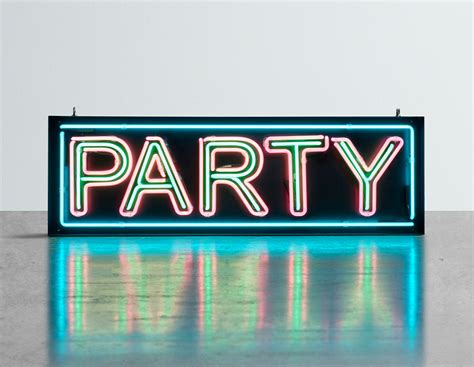 party neon sign kemp london bespoke neon signs and prop hire kemp london bespoke neon