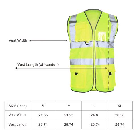 Hi Vis Reflective Safety Vest Wpockets