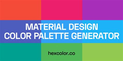 Material Design Color Palette Generator DEV Community