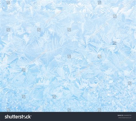 Frost Pattern On The Window Stock Photo 344409755 Shutterstock