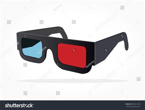 Realistic 3d Eye Glasses Illustration Side Stock Vector Royalty Free