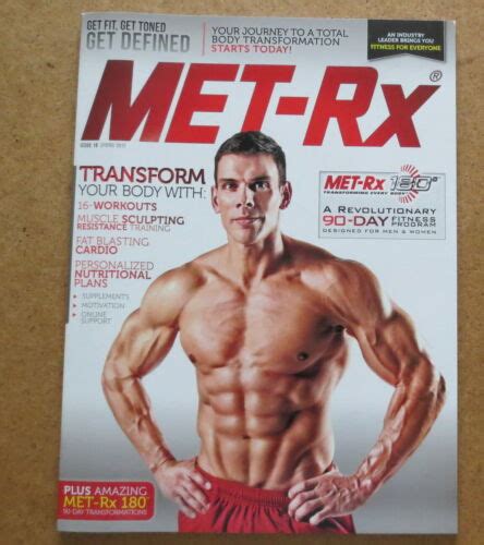 MET RX Bodybuilding Muscle Exercise Magazine Frank Sepe Fitness EBay