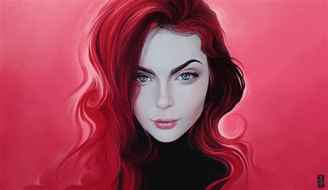X X Redhead Women Artist Artwork Digital Art Hd