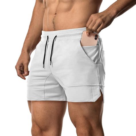 buy everworth men s workout shorts fitness bodybuilding running fitted short gym training