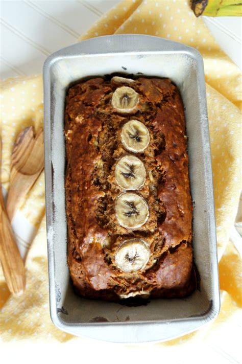 It is easy to make and requires only 25 minutes of prep time with a cook time of 50 minutes. the perfect {vegan} banana bread | The Baking Fairy